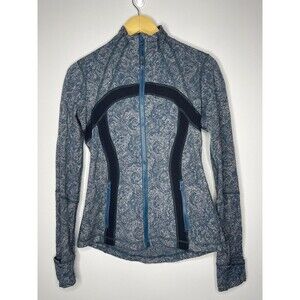 LULULEMON Womens Size 8 Define Jacket in Alberta Lake Herringbone Brushed Knit